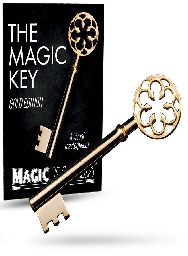 Magic Makers Golden Key- Precision Crafted Metal Prop for Close Up and Street Magic Performance - Image 1